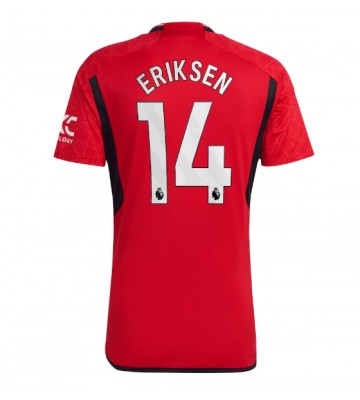 Maillot de foot Manchester United Christian Eriksen #14 Domicile 2023-24 Manches Courte